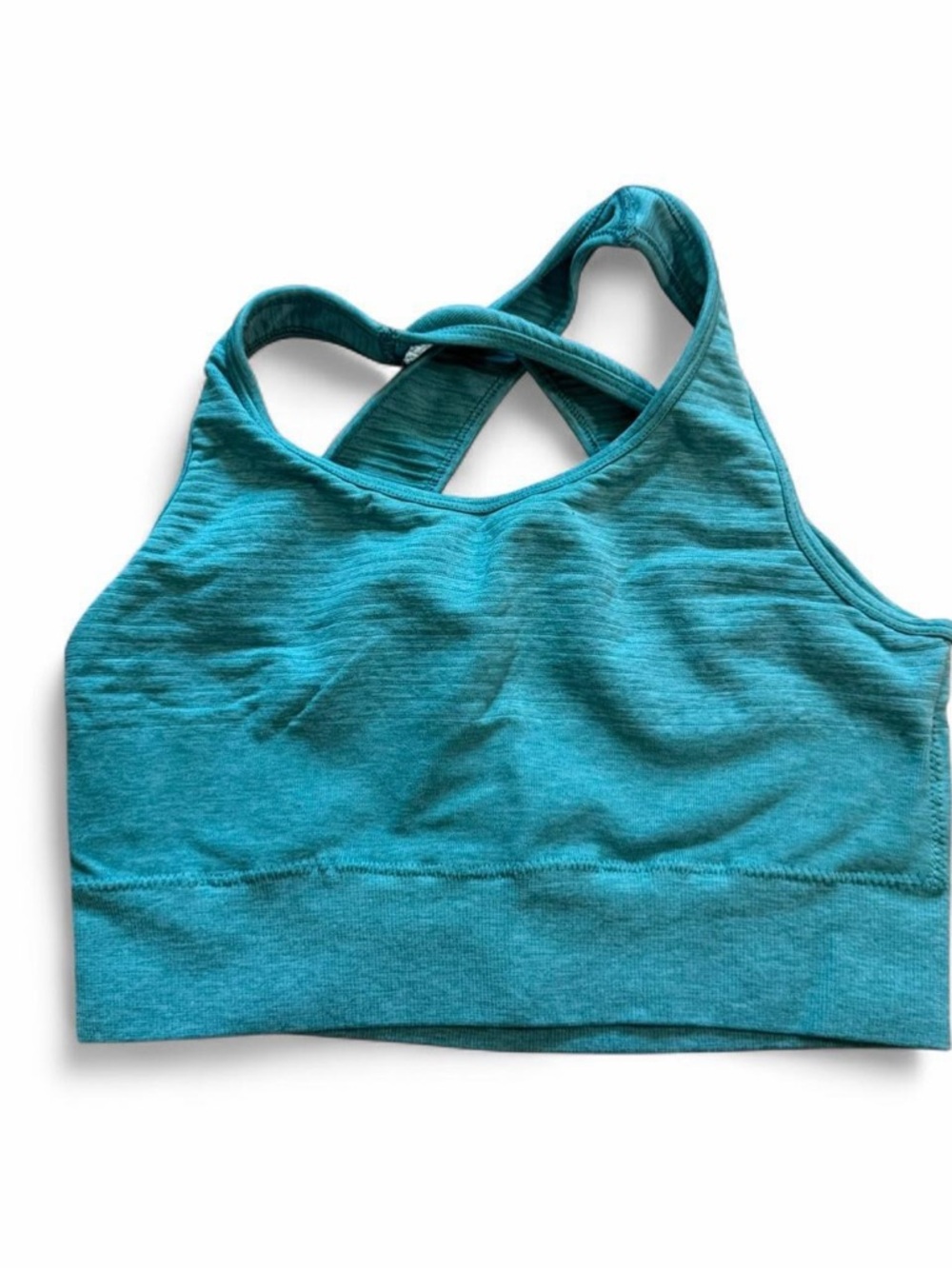 Alphalete Revival Vault Teal Crossback Sports Bra